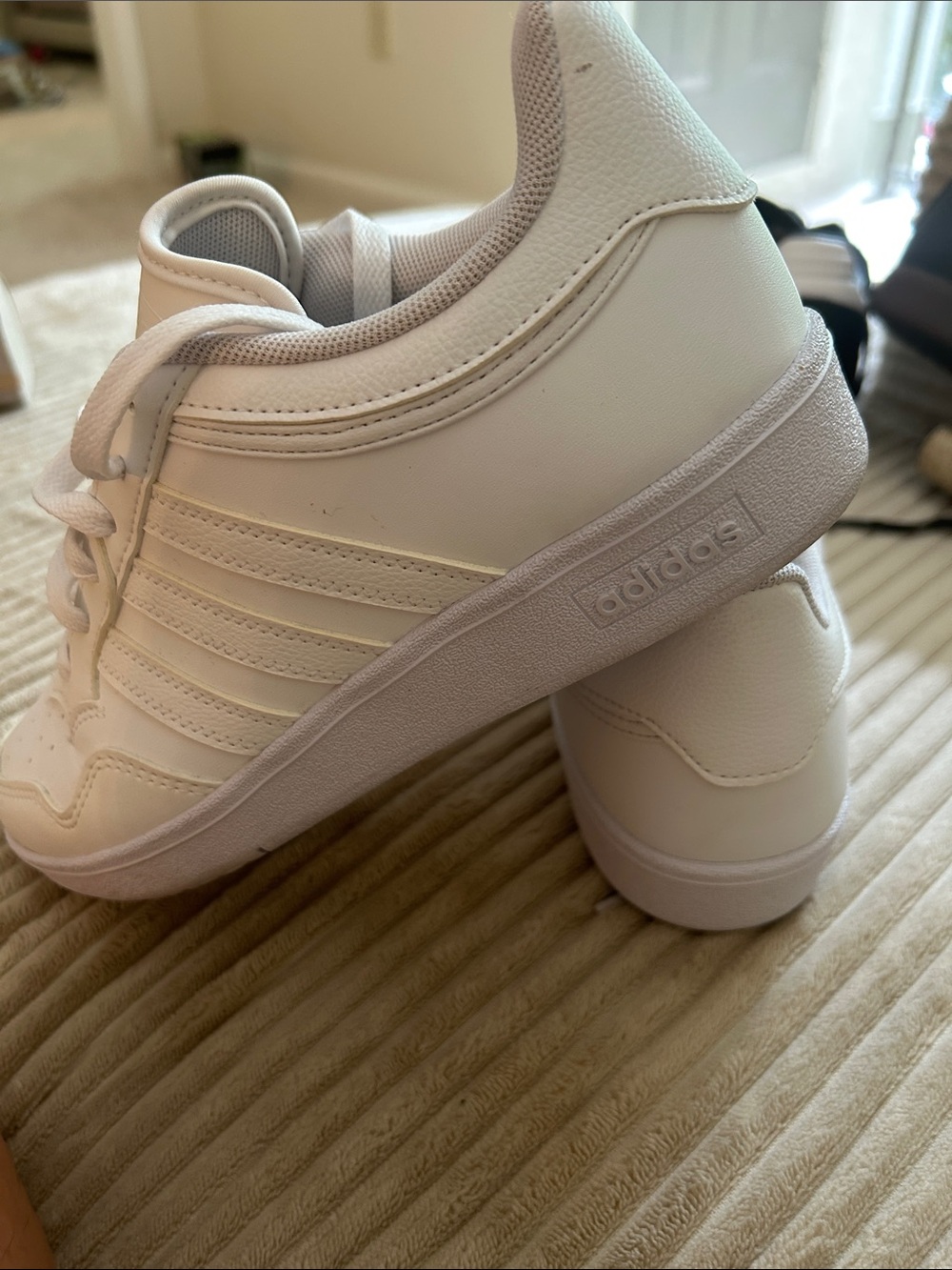 adidas Kids White Low-Top Sneakers
